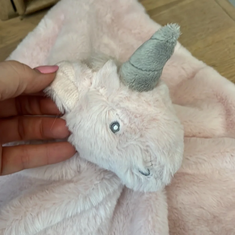 Little Miracles Lovey Security Blanket Unicorn Pink Stuffed Animal Toy